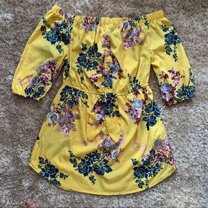 Off Shoulder Puff Peasant Urban Heritage Dress